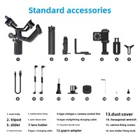 FeiyuTech SCORP Mini 3 Pro Gimbal AI 4.0 Pelacak dengan Gagang Remote Lepas Pasang, Stabilizer untuk Smartphone dan Ponsel