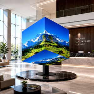 จอแสดงผล LED ทรงลูกบาศก์ P3 ไร้รอยต่อ มุมมอง 360 องศา จอ LED รูปทรงรูบิค สำหรับโฆษณาในล็อบบี้โรงแรม ป้ายดิจิทัลสร้างสรรค์ ความคมชัดสูง - Product Image 1