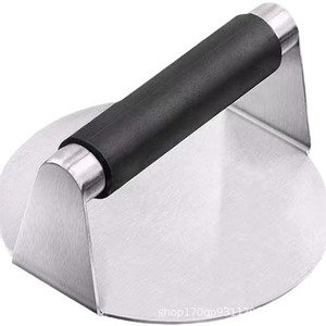 2025 주방 가제트 수동 스테인레스 스틸 고기 패티 금형 스매시 버거 프레스 비 스틱 핸들 - Product Image 5