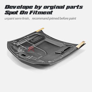 Nouveau capot avant en fibre de verre 2010-2012 pour Mustang S197 V6 & GT type A avec clips de fixation - Product Image 5