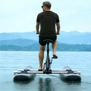 Enkelvoudige pedaalboot, waterfiets, opblaasbare waterfiets, nieuw ontwerp, drijvend waterspeelgoed voor gebruik - Product Image 2