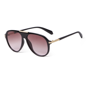 Gafas de sol de <span class=keywords><strong>aviador</strong></span> vintage ADE WU STY2550D, extragrandes, con protección UV400, estilo piloto informal, unisex, retro, con montura de caparazón de tortuga. - Product Image 3