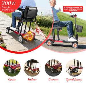 สกู๊ตเตอร์รุ่นใหม่ น้ำหนักเบาพิเศษ 14กก./15กก. รับน้ำหนักได้สูงสุด 125กก. มอเตอร์ไร้แปรงถ่าน 200W ระบบเบรกแม่เหล็กไฟฟ้า - Product Image 5