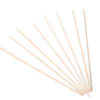 Bâtonnets de bambou biodégradables écologiques de type rond pour hot-dogs, fruits et grillades pour les fêtes