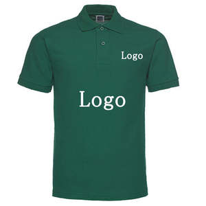 T Shirt Logo Personnalisé Tricot Manches Courtes Hommes Travail Polo de Golf 201gsm 32 Couleurs 65% Coton Polyester - Product Image 1