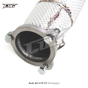 ऑडी ए 6 2.0 टी सी 7 सी 7 2012-2018 स्टेनलेस स्टील हेडर हीट शील्ड स्पोर्ट कार निकास पाइप के साथ - Product Image 5