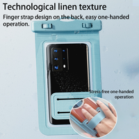 Pochette Téléphone Étanche IPX8 pour Nage et Sports de Plein Air, Sac Étanche pour Téléphone Portable 6.1-7.2 pouces avec Fenêtre Transparente pour Écran Tactile