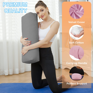 Cojín de almohada de refuerzo de meditación de yoga de forma <span class=keywords><strong>rectangular</strong></span> de <span class=keywords><strong>relleno</strong></span> de algodón suave más vendido - Product Image 2
