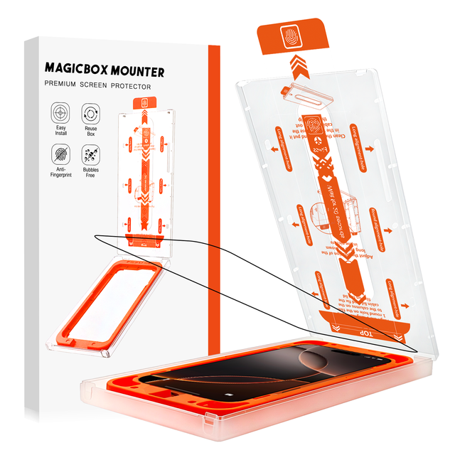 For Apple17/16promax/15/14/13 Phone Screen Protectors High Definition Full Screen Protective Film Fingerprint Shatter-Proof Edge