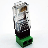 Adaptador de red con cabeza de cristal Conector RJ45 RJ45 a Terminal 485 Categoría de producto Accesorios de conector