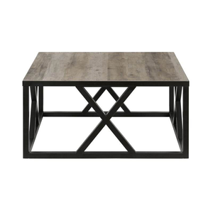 Meuble <span class=keywords><strong>TV</strong></span> carré moderne et compact, console de rangement, table basse décorative en fer écologique pour salon - Product Image 3