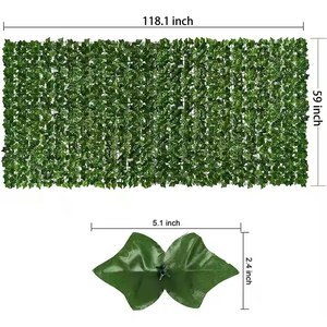 Venta al por mayor de fábrica Plantas verdes simuladas <span class=keywords><strong>Hiedra</strong></span> <span class=keywords><strong>artificial</strong></span> Valla DE PRIVACIDAD Enredadera Decoración al aire libre - Product Image 2