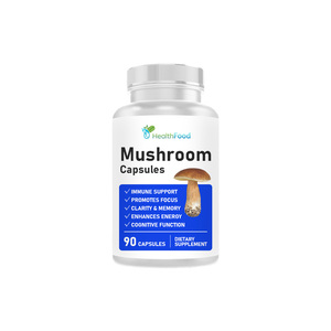 Cápsulas de Hongos de Marca Privada, Apoyo Inmunológico, Promueve la Concentración, Claridad Mental, Mejora la Memoria, Aumenta la Energía, Suplemento para la Función Cognitiva - Product Image 1