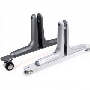 Mobile Partition Screen Stand Aluminum Alloy with Brake Wheels Floor <b>Mount</b> Office Furniture Minimalist Design Indoor Use - Product Image 1