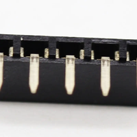 Échantillons gratuits Positions de pas de 2.54mm 02 ~ 40pin Hauteur 5.0mm Angle droit Connecteur femelle à une rangée