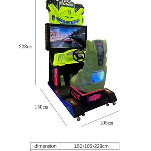 Simulateur de course intérieur économique, console de jeu d'arcade à monnayeur, structure métallique, version anglaise, garantie 1 an, pour l'amusement des enfants - Product Image 5