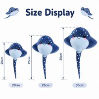 Peluche personnalisée Raie Manta OEM ODM, jouet en peluche doux, animal marin, cadeau mignon, faible MOQ, fabricant grossiste, usine exportatrice