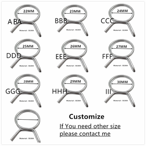 Dòng nhiên liệu ống với kẹp U Clip dây Worm Tai EFI xả linh hoạt phẳng Thêm lớn bình nhiên liệu khí phun nhiên liệu Ống kẹp - Product Image 5
