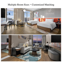 Projet clé en main pour hôtels Hilton et Marriott : Fabrication sur mesure de mobilier hôtelier, ensemble complet pour chambres d'hôtel 5 étoiles