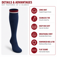 Chaussettes de compression sportives Xingyou, hauteur genou, pour hommes, cyclisme, course à pied, design logo, séchage rapide, anti-odeur, chaussettes personnalisées