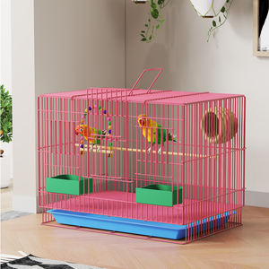 <span class=keywords><strong>Cage</strong></span> à oiseaux en fer durable motif solide personnalisable usine cheveux raides utilisation extérieure maison plateau en plastique boîte directe d'usine - Product Image 3