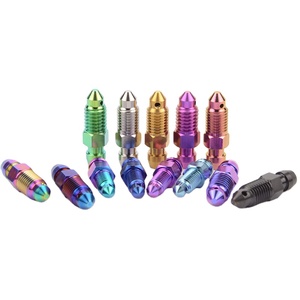 สกรูระบายน้ำมันเบรกมอเตอร์ไซค์ OEM และ CNC M8 M10 พร้อมฝาครอบยางสำหรับน็<span class=keywords><strong>อต</strong></span>จุ๊บระบายอากาศคาลิปเปอร์ Brembo - Product Image 3