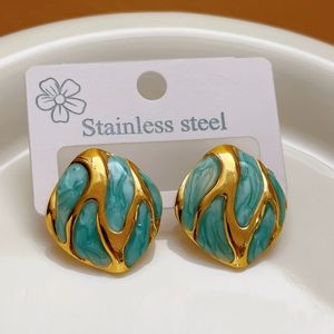 Женские серьги-гвоздики из нержавеющей стали - Product Image 3