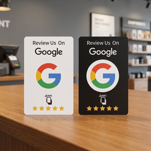 Cartes NFC Google Review en PVC avec puce 215, Carte tactile pour avis positifs NB-M86B, Durée de vie effaçable de 100 000 utilisations pour la promotion des restaurants et des salons de thé - Product Image 3