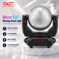 Projecteur à tête mobile Mirror Ball 24V 100W AC100-240V CH7 DMX Entrée/Sortie Alimentation Entrée/Sortie Auto Run Master Slave 50/60Hz pour Pub