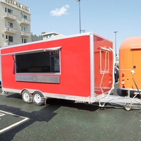 Camion/chariot carré mobile standard Shimao USA avec certification DOT pour les bonbons à la crème glacée de restauration rapide