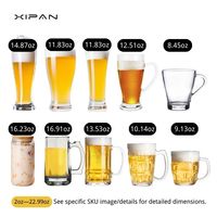Offre Spéciale 2024 – Verres à Bière Personnalisables avec Logo et Couvercle en Bambou – Cadeaux Classiques pour Hommes – Tasses et Mugs à Bière 16oz 270ml 300ml