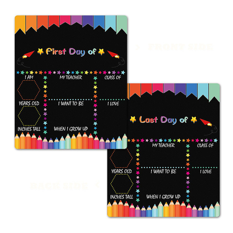 Пользовательский мой первый день и последний день школы доска знак фото реквизит детская доска с двойной стороны