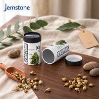 Emballage personnalisé en tube de papier recyclable de qualité alimentaire pour thé, fleurs séchées, herbes, emballage en tube cylindrique en carton