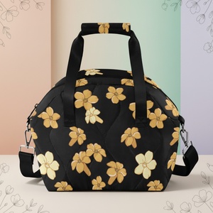 Hawaiian Custom Lunch <b>Bag</b> With Zipper Reusable Quilted Polyester Insulated Cool Tote <b>Bags</b> for Work School Picnic Bento Organizer - Product Image 1