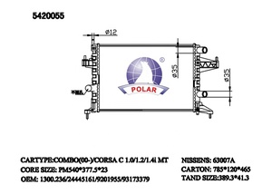 Radiatore di Espansione Auto 24445161 9201955 93173379 per <span class=keywords><strong>Opel</strong></span> <span class=keywords><strong>Corsa</strong></span> C 2004-2011, <span class=keywords><strong>Ricambi</strong></span> - Product Image 3