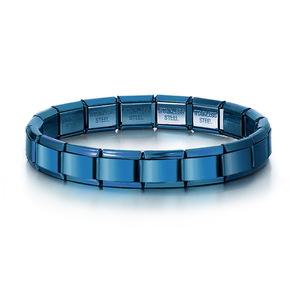Pulseras y Brazaletes de Joyería de Acero Inoxidable Impermeables, Modulares, Hechos a Mano, con Dijes Italianos, Elásticos y Personalizables DIY para Mujer y Hombre - Product Image 6