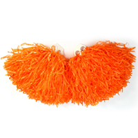 Pompons de cheerleader pour équipe, sport, fête, danse, accessoires utiles (orange)