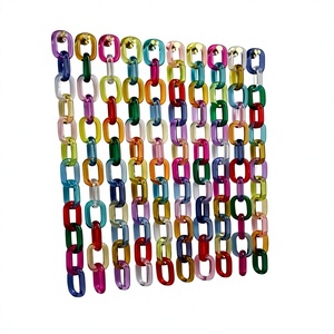Chaîne de maillons en résine tendance, colorée, élégante et artistique, décoration d'intérieur, formes irrégulières, artisanat de moulage fantaisie pour la maison - Product Image 3