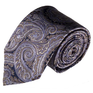 Corbata <span class=keywords><strong>de</strong></span> seda <span class=keywords><strong>de</strong></span> lujo Proveedor One Stop Accesorios para hombres Fábrica MOQ bajo Big Floral Paisley Patrón clásico Corbata para hombres - Product Image 6