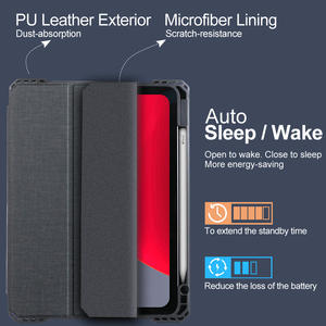 <span class=keywords><strong>Funda</strong></span> JUNCHI 2026 con Parte Trasera Transparente y Parte Delantera de Cuero, PC+PU+TPU con Ranura para Lápiz para Apple <span class=keywords><strong>iPad</strong></span> 7/8/9 de <span class=keywords><strong>10.2</strong></span> Pulgadas - Product Image 4