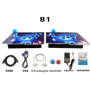 Console de jeu vidéo rétro à pièces, 2 joueurs, en métal et acrylique, version 29800, joystick, boîte <span class=keywords><strong>Pandora</strong></span> E-Sports, vente chaude - Product Image 4