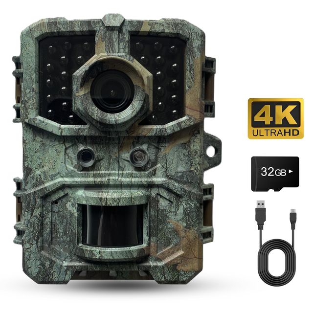 New Arrival 4K CMOS Waterproof Hunting Camera IR Night Vision PIR Motion Detection 1-30M 16MP Animal Surveillance 2.0" TFT