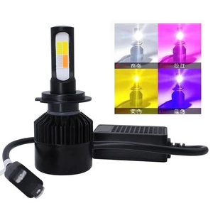 Grensoverschrijdende Exclusieve Tweekleurige Driekleurige Vierkleurige LED Hoge-intensiteit Knipperende Koplampen H11 Mistlampen S2 Auto Voorzijde - Product Image 1