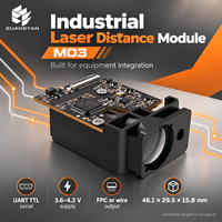 Modul Pengukur Jarak Laser Industri M03-08 Sensor Pengukur Jarak Terintegrasi Jarak Pendek 45 mm hingga 80 m Integrasi Kompak