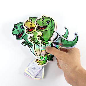 Stiker potong vinil cetak UV kustom stiker tahan air dan tahan air mata dadu potong stiker hologram dengan kode QR - Product Image 6