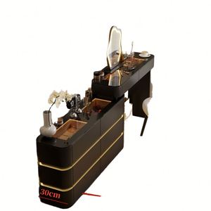 2025 nuevo tocador de madera maciza con espejo Simple moderno dormitorio diseño mesita de noche tocador pecho cajones uno - Product Image 1