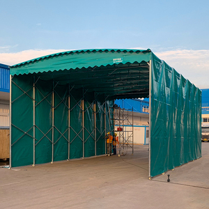 Abri de Pluie Coulissant Extérieur Multifonctionnel Mobile, <span class=keywords><strong>Tente</strong></span> Télescopique sur Roulettes pour Garages, Auvents et Abris de Voiture - Product Image 5