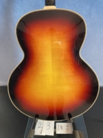 Guitare acoustique artisanale en érable massif avec touche en ébène, instrument de jazz, fabrication sur mesure par luthier, prêt à être expédié