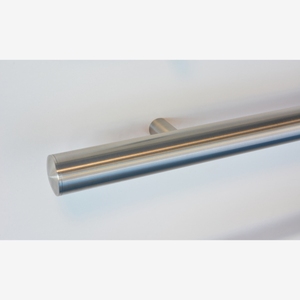 Main courante murale P110204-T3-33 33.7 INOX AISI 304 Finition satinée Type 3 avec 2.50m de longueur et 3 supports de bricolage - Product Image 1