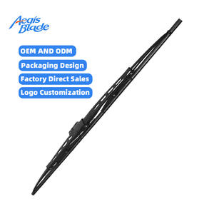 Essuie-glaces de pare-brise avant universels, lame d'essuie-glace en caoutchouc naturel, structure sans os, cadre en métal de qualité supérieure, haute résistance - Product Image 1